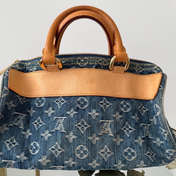Louis Vuitton Monogram Denim Neo Speedy Handbag in Blue - Picture 6 of 10